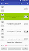 LRC Editor captura de pantalla 2