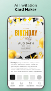 Birthday Invitation Card Maker screenshot 1