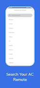 Universal AC Remote اسکرین شاٹ 1
