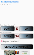 5 Schermata Random Number Generator
