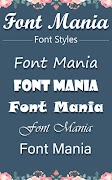 Font Mania اسکرین شاٹ 2