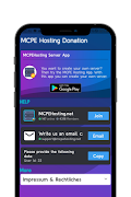 MCPEHosting - Server Donations スクリーンショット 1