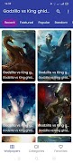 Godzilla vs King ghidorah and Kong Wallpaper स्क्रीनशॉट 4