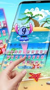 Pink Monster Keyboard Theme screenshot 1