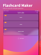 برنامهنما Flashcard maker عکس از صفحه