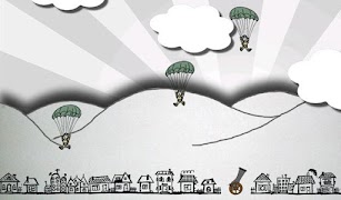 Doodle Parachute Attack screenshot 1