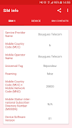 برنامه‌نما SIM Card Info عکس از صفحه