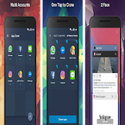 dual space multiple account syot layar 3