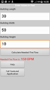 برنامه‌نما Needed fire Flow Calculator عکس از صفحه