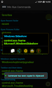 Win Run Commands Pro capture d'écran 5