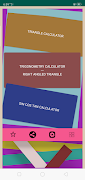 Triangle + Trigonometry + SinCosTan Calculator Pro screenshot 1