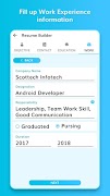 برنامه‌نما CV: Professional Resume Maker عکس از صفحه