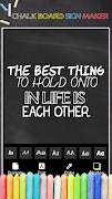 Chalkboard Sign Maker syot layar 2