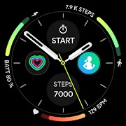 7 Schermata Dash Analog Watch face