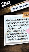 Diary for Boys – Secret Journal with Lock and Key اسکرین شاٹ 6