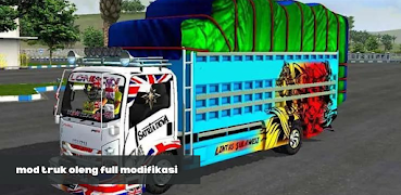Mod Bussid Truk Oleng Modif screenshot 1