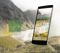 برنامه‌نما Glass Material Theme عکس از صفحه