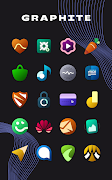 Graphite Icon Pack imagem de tela 4