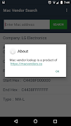 Mac Vendor Search screenshot 2