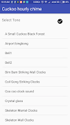 Cuckoo hourly chime screenshot 2