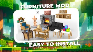 Minecraft PE के लिए फर्नीचर मॉ पोस्टर