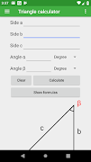 Triangle calculator ポスター