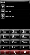 Theme for ExDialer GlossB Red captura de pantalla 1