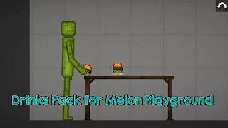 برنامه‌نما Drinks Mod Melon Playground عکس از صفحه