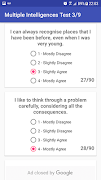 Multiple Intelligences Test captura de pantalla 2