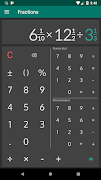 برنامه‌نما Fractions: calculate & compare عکس از صفحه