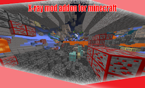 برنامه‌نما X-ray mod addon for minecraft عکس از صفحه