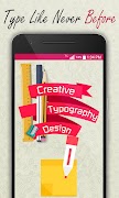 Creative Typography Design 포스터