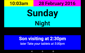 Dementia/Digital Diary/Clock screenshot 3