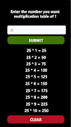 Multiplication table - alharbi capture d'écran 5