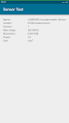 برنامهنما Sensor Test عکس از صفحه