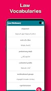 برنامه‌نما Law Dictionary En ⇌ Ar عکس از صفحه