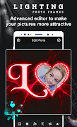 Lighting Text Photo Frames постер
