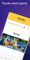 Word puzzle game: animal, fruit & countries تصوير الشاشة 2