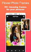 برنامه‌نما Flowers Frames Photo Editor عکس از صفحه