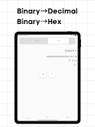 برنامه‌نما Binary Calculator & Converter عکس از صفحه