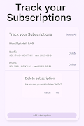 Track your Subscriptions 海报