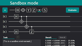 7 Schermata QuantumQ : Circuit Puzzle