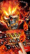 Theme Fire Skull poster