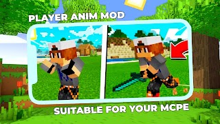 برنامه‌نما Player Animation Mod Minecraft عکس از صفحه