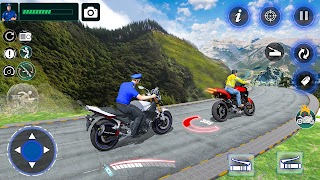 ตำรวจไล่ล่ารถจักรยานยนต์ ภาพหน้าจอ 2