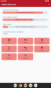 برنامه‌نما Android Device Info عکس از صفحه
