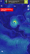 Wind Map Hurricane Tracker, 3D 截圖 2