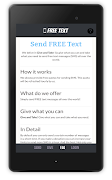 برنامه‌نما Free Text Message عکس از صفحه
