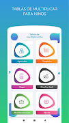 Tablas Multiplicar para niños Plakat