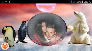 برنامه‌نما Snowfall Photo Frames عکس از صفحه